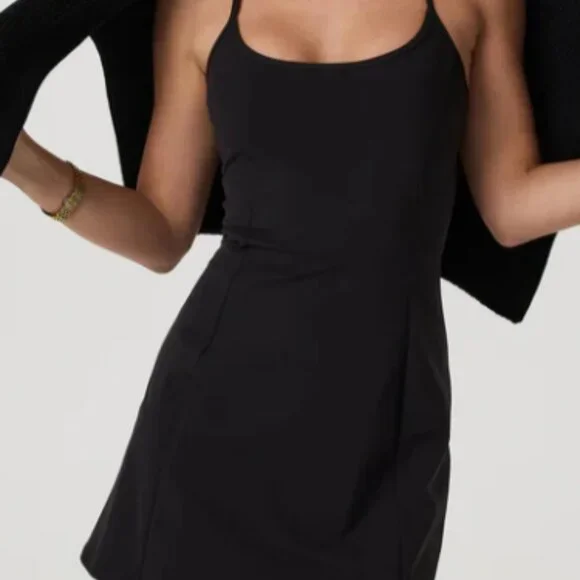 Vuori One Shot Black Tennis Dress M - Picture 2 of 6